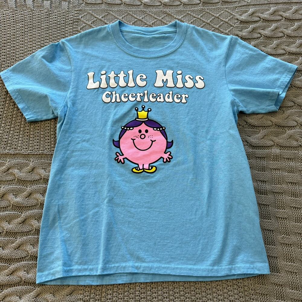 Little Miss Cheerleader Blue Tee ~ 10/12
